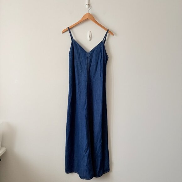 Zara Denim Midi Dress Blue Size XS - Picture 4 of 7